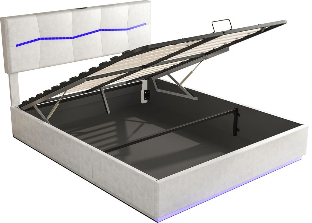 Fortuna Lai čalúnená posteľ 160x200cm s LED diódou a Obrázok produktu 4