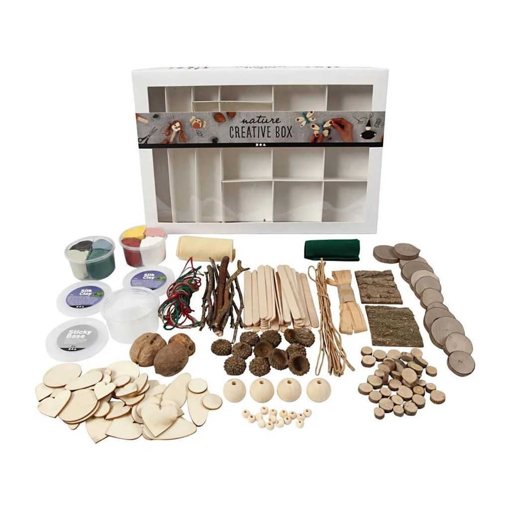 Creativ Company Bastelbox Natur - kreative Bastelset für Kinder