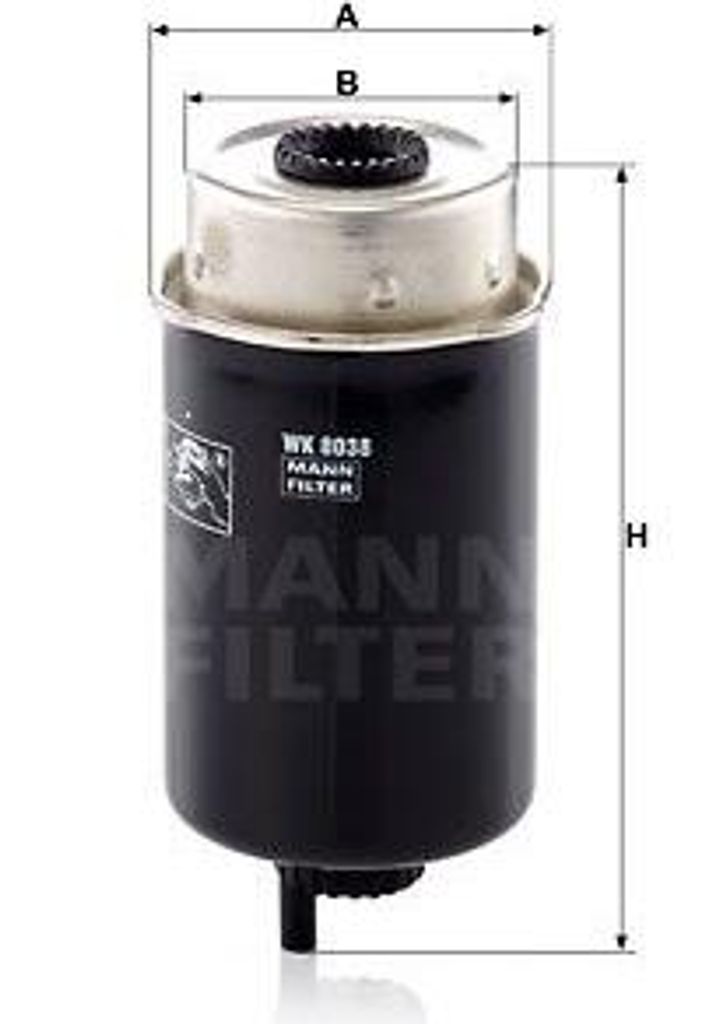 MANN-FILTER WK 8038 Kraftstofffilter OE WJI500040 kompatibel mit Defender