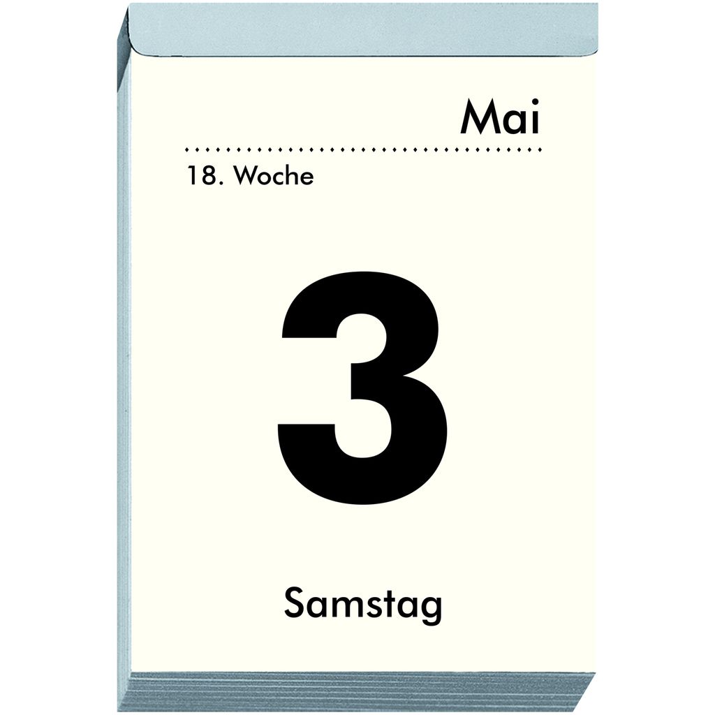 Tagesabreißkalender XXL 2025 - 9,9x14,3 cm - 1 Tag auf 1 Produktbild 2