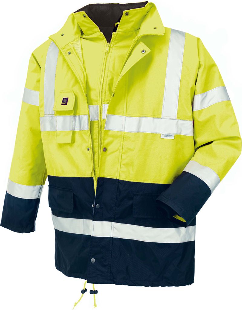 TEXXOR Warnschutz Parka CALGARY Gr. 3XL gelb/marine