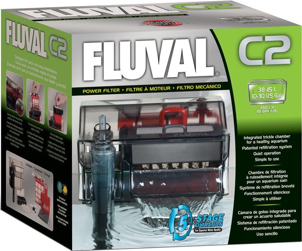 Fluval C2 Aquarienfilter, 5-stufiger Power-Filter für Produktbild 