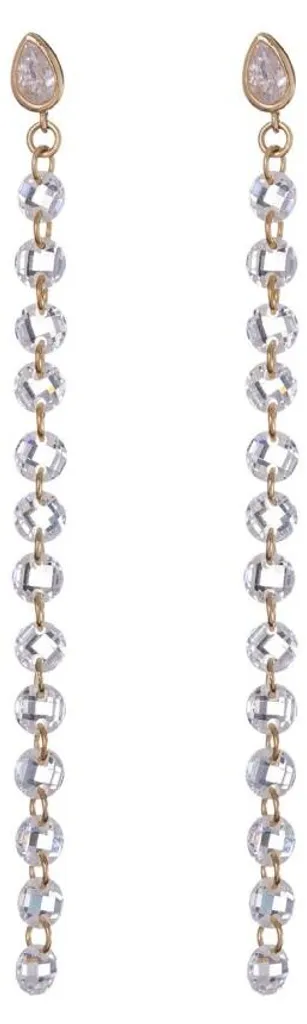 Boucles d'oreilles longues scintillantes avec zircones AL5059.01.000