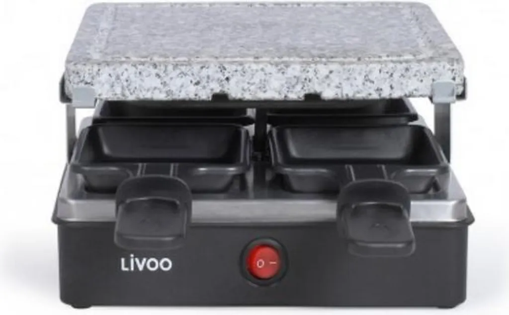 Regala un'Esperienza: Set Raclette Livoo DOC242 con Pietra Ollare 4P