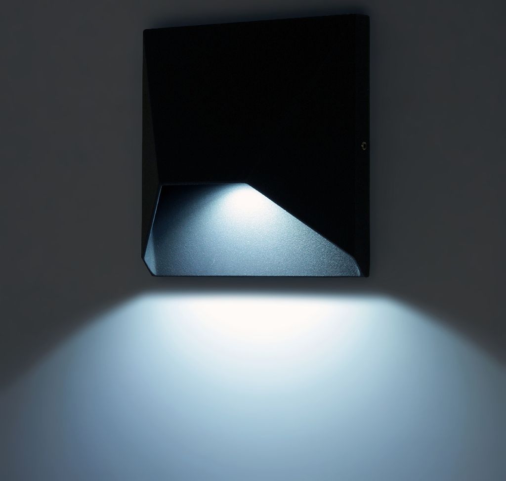 Außenwandleuchte LED COB 230V 6W IP54 AVIS kaltweiss anthrazit