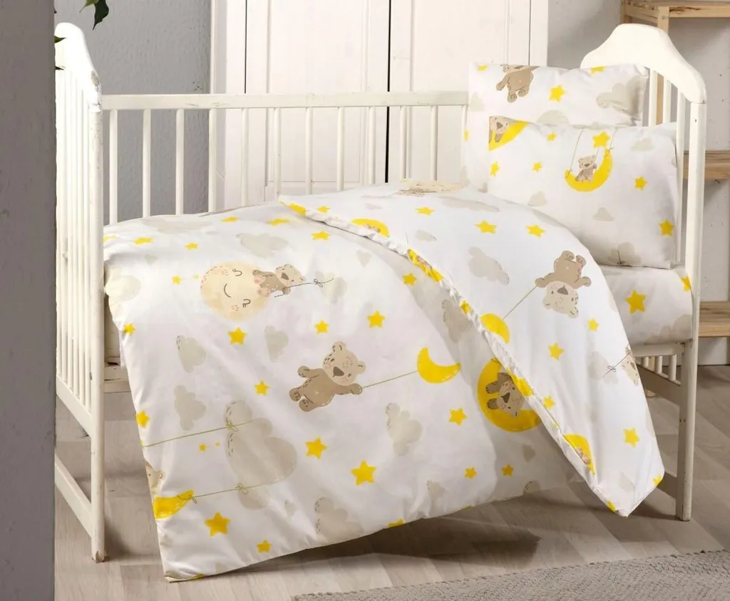 Corredo Lettino Neonato 90x135 Orsetto Cotone - Top Gamma Online