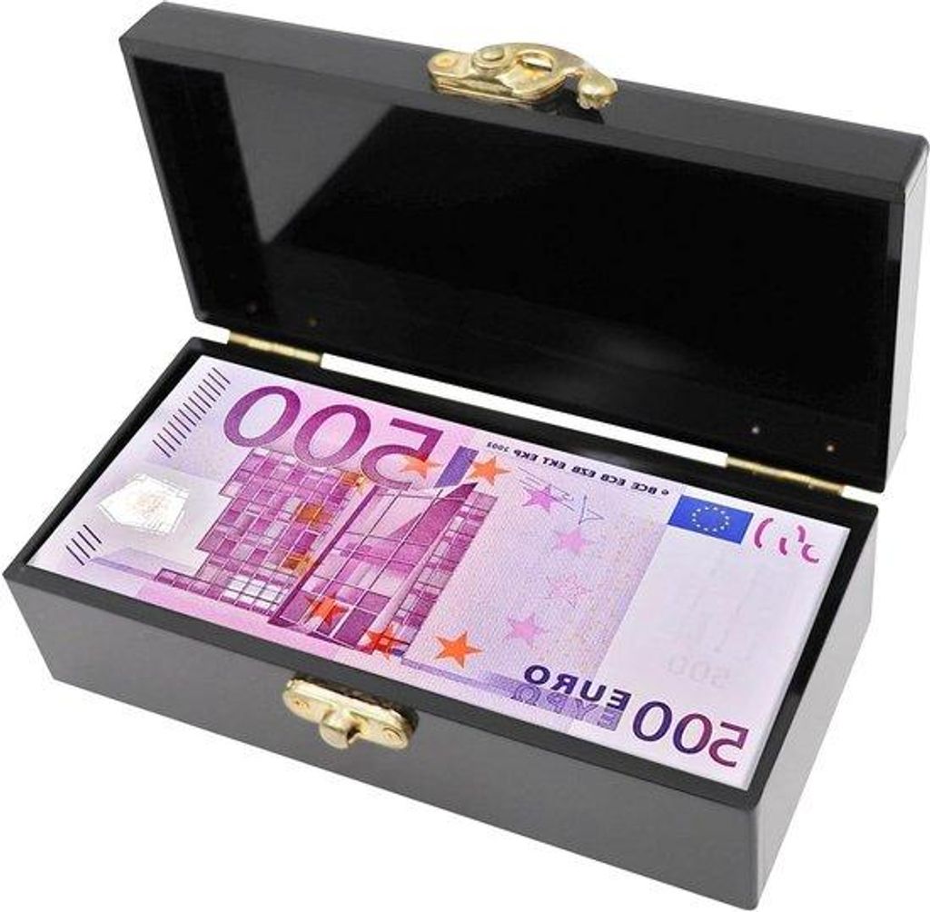 Schwarze Acryl Geldkassette mit Geldschublade und Muntenfach für Bargeld-Organisation