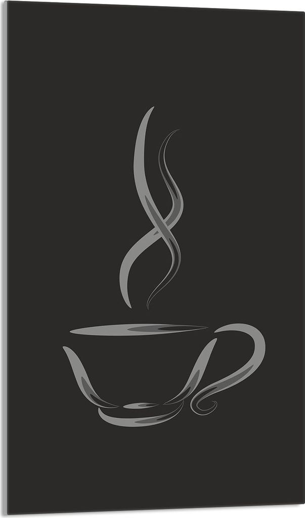 Glasschneidebrett 30x52 Kaffee
