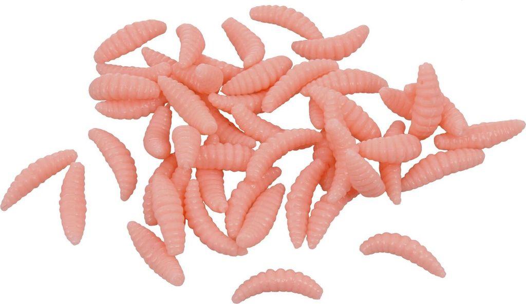 Merco Multipack 6 Sets à 50 Stück Bait Soft Worms Kunstwürmer rosa