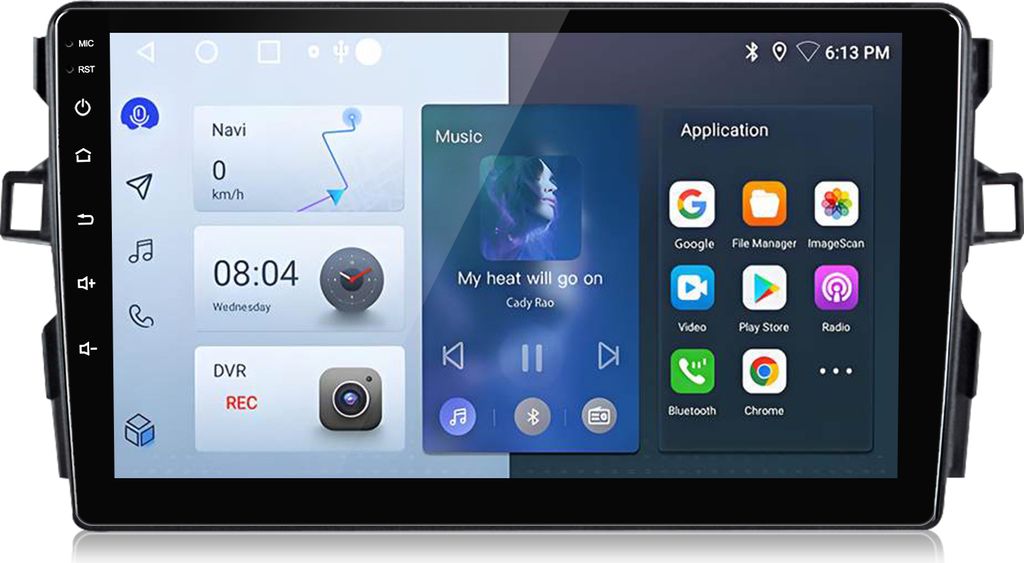 Carplay 9''2+64G Andriod13 GPS BT Für Auris 2006-2012 Obrázok produktu 