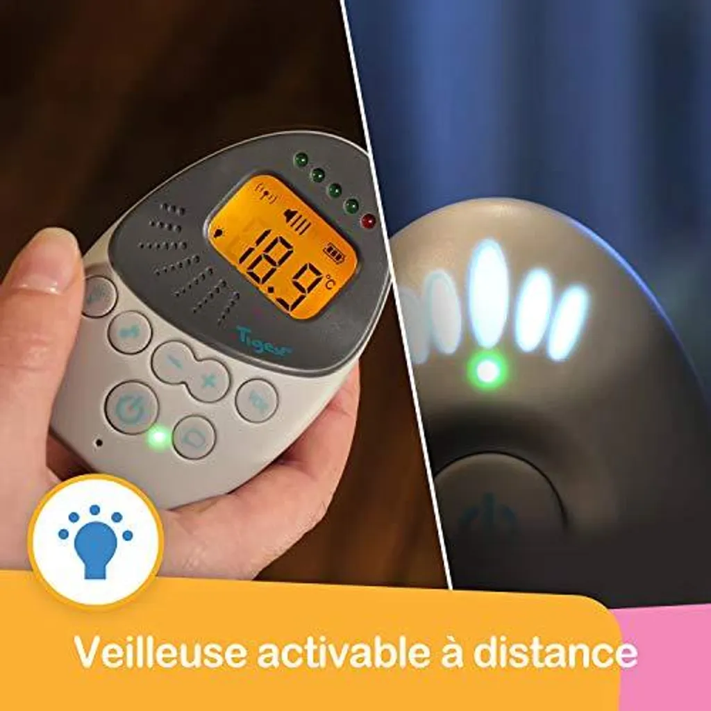 Écoute-bébé Tigex Easy Protect Plus - Babyphone Sans Fil avec Mode VOX - 11