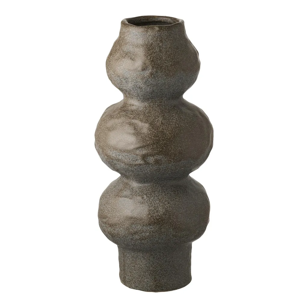Vase stable Sola gris foncé Ø14,5 cm - Idéal pour ne plus rayer vos meubles