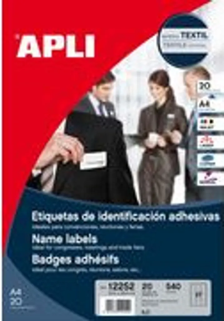 Porte-noms autocollant Agipa : fini les épingles qui trouent les habits