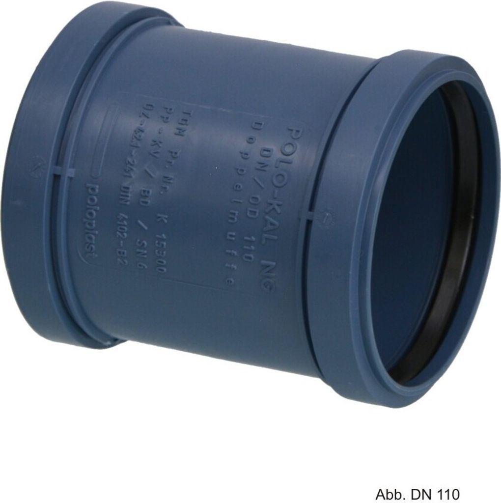 Poloplast POLO-KAL NG, Doppelmuffe, DN 40, 1 Stk.