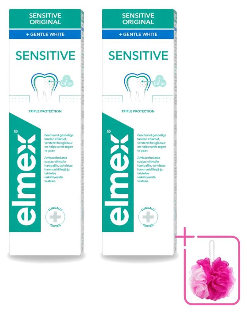 2 x Elmex Gentle White Zahnpasta - Dreifachschutz - 75 ml - Produktbild 