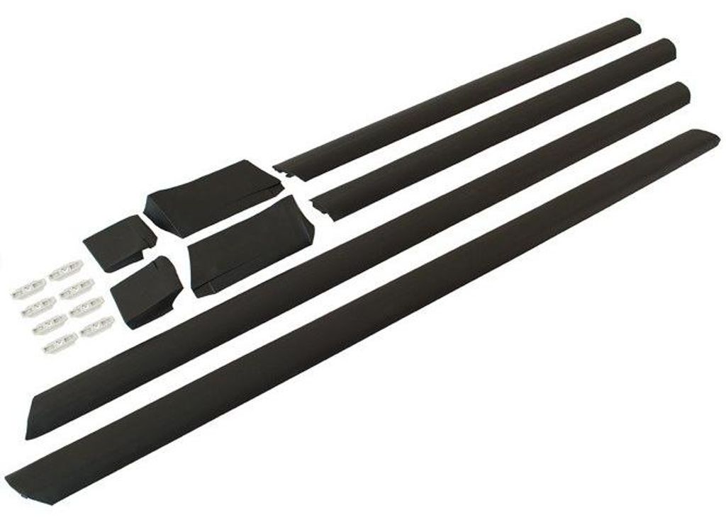 Audi 100 C4 91-94 Untere Seitenleisten, 8er-Set mit Clips Produktbild 