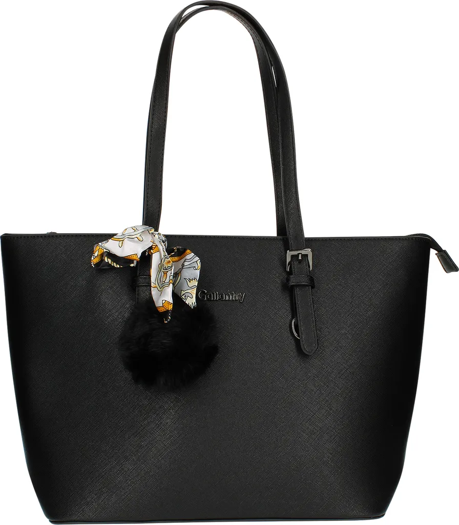 Borsa Shopping Gallantry Nera: Spazio e Stile in Ecopelle