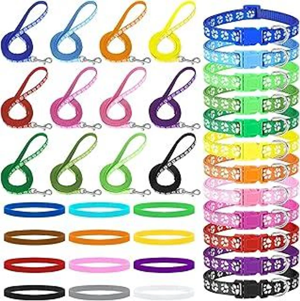 Stock 36 Pezzi Collari e Guinzagli Cuccioli - JieyueJewelry Convenienza