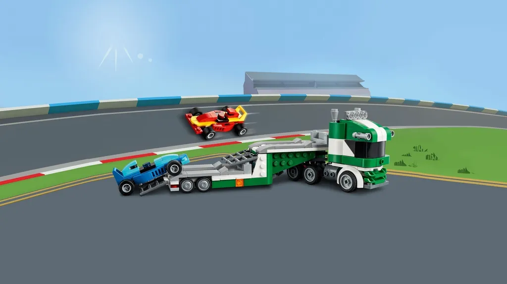 Jeu de construction camion de transport LEGO Creator 3 en 1 modulable - 46
