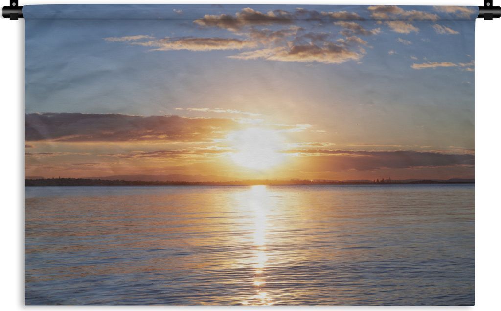 MuchoWow Wandteppich Wandbehang Meer - Sonne - Farben 150x100 cm Tapisserie Dekoration Wandtuch - Waschbar - Tapisserien - Wand-Decke