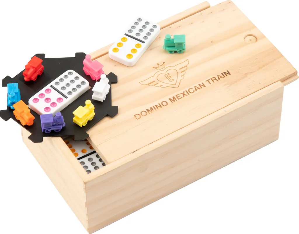 Train Mexicain Double 12 : Dominos de Qualité avec Chiffres Colorés