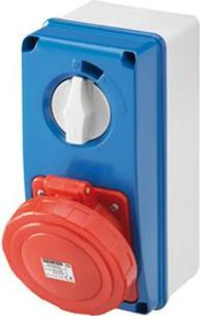 Sortie IP67 Étanche Gewiss GW66212 N 32A 110V Jaune pour Milieu Humide