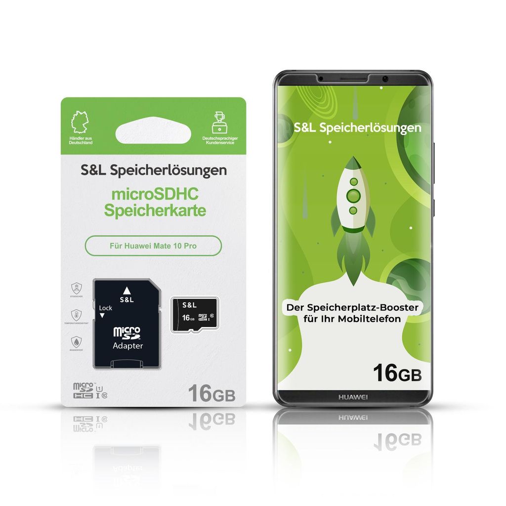 microSD Speicherkarte für Huawei Mate 10 Pro - Speicherkapazität: 16 GB