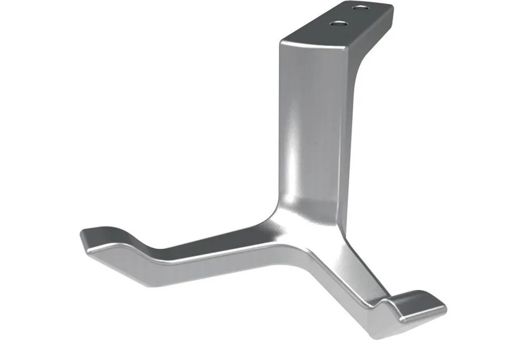 Gancio Soffitto 0200 HERMETA Doppio Alluminio Anodizzato Argento 87mm