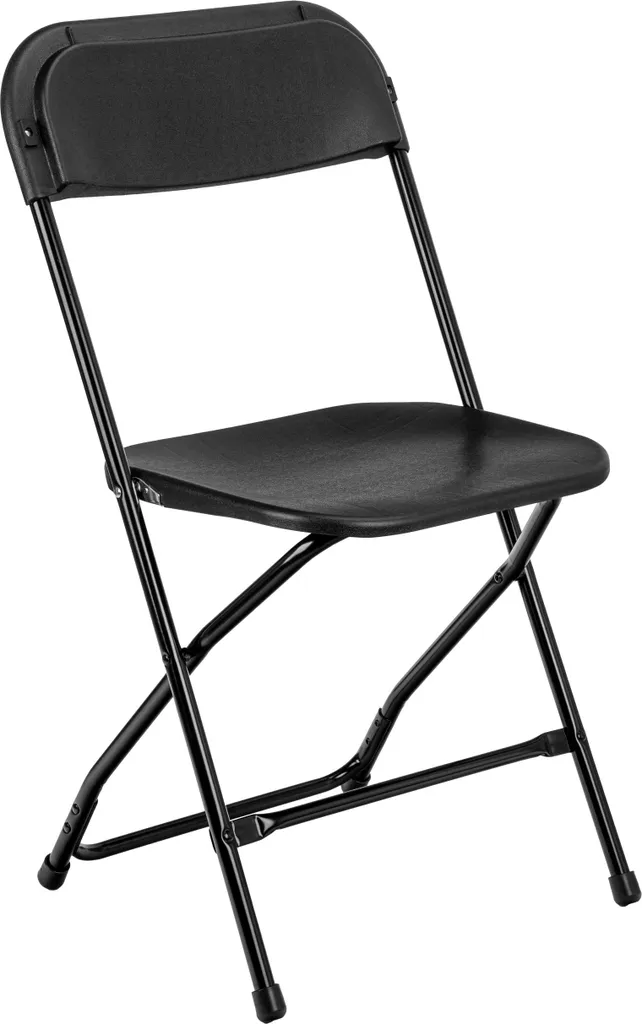 SIMPLO BLACK Chaise de Restauration Pliante Noire - Lot de 2 Pratique
