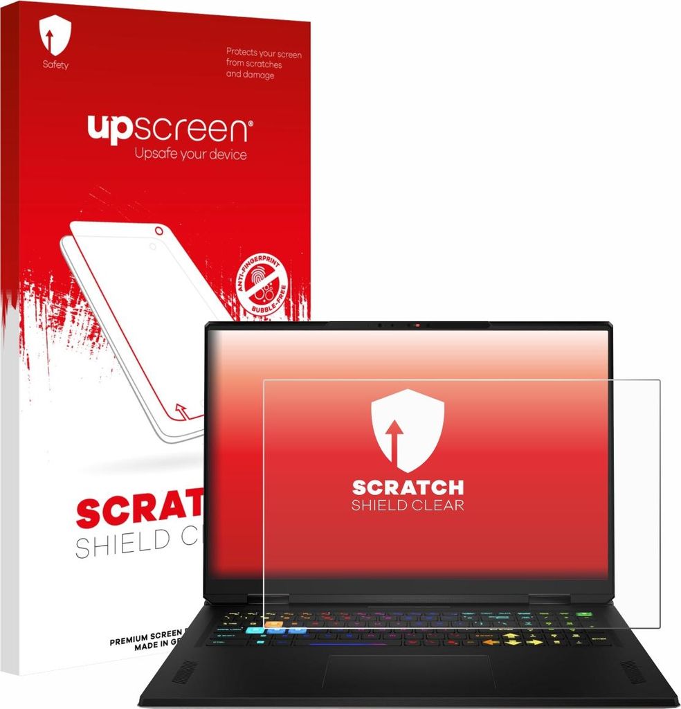 upscreen Schutzfolie für MSI Vector A18 HX 2025 Displayschutz Displayschutzfolie Folie Klar Transparent