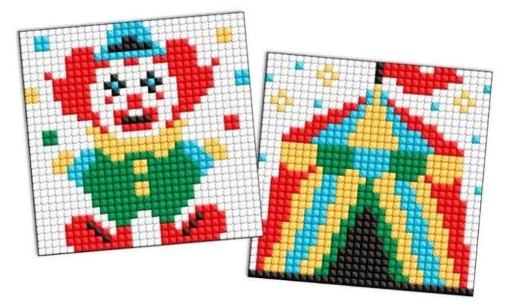 Diamant-Mosaik-Aufkleber „Kids“ – Beruf: Clown – Ideyka