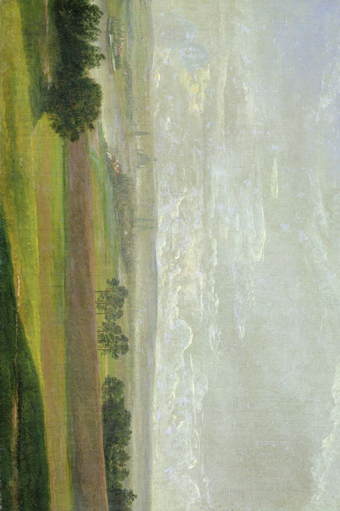 Johan Christian Dahl Kunstdruck Bild - Das Elbtal Bei Dresden (120 x 180 cm)