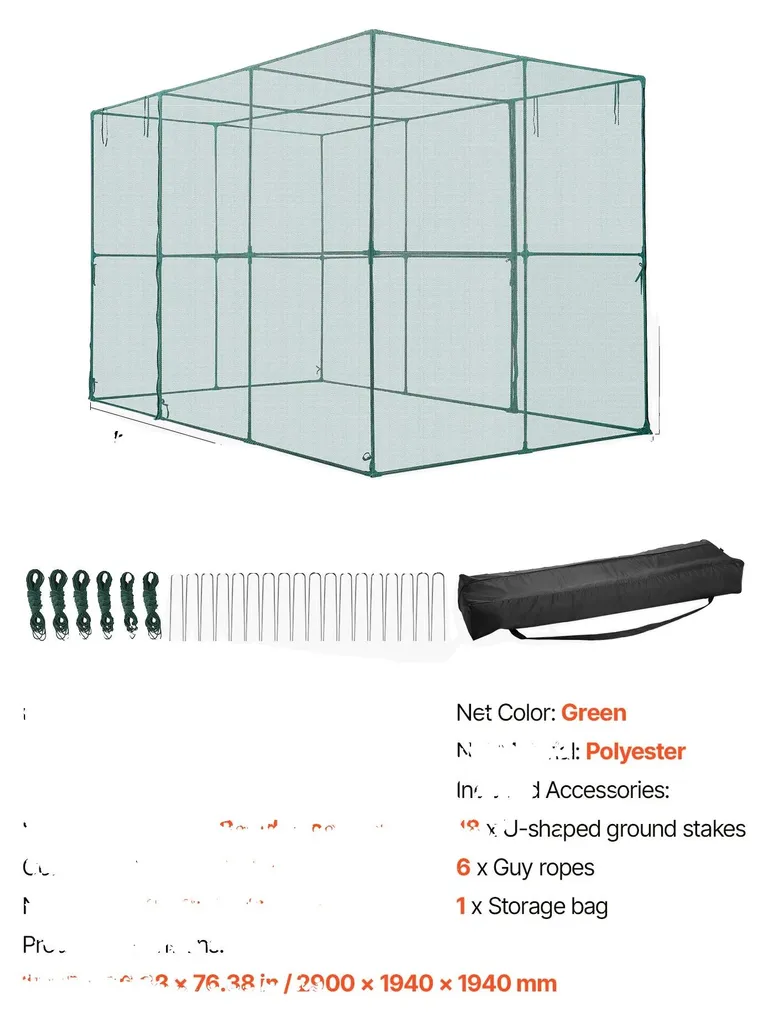Protection plantes contre le vent et la casse, cage robuste 120 pouces