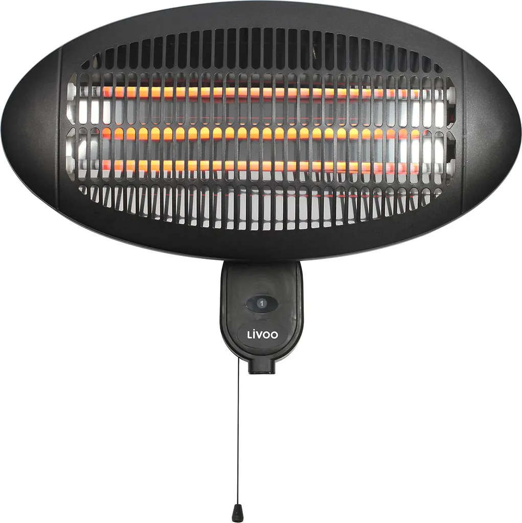 Chauffage de terrasse radiant 2000W Livoo DOM425 IP34 avec fixation