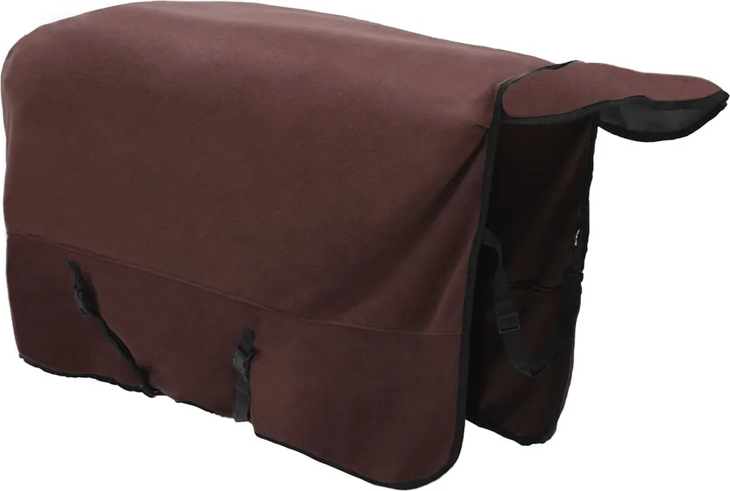 VidaXL Coperta per Cavalli Marrone - Poliestere Soft-Touch per Box - 5