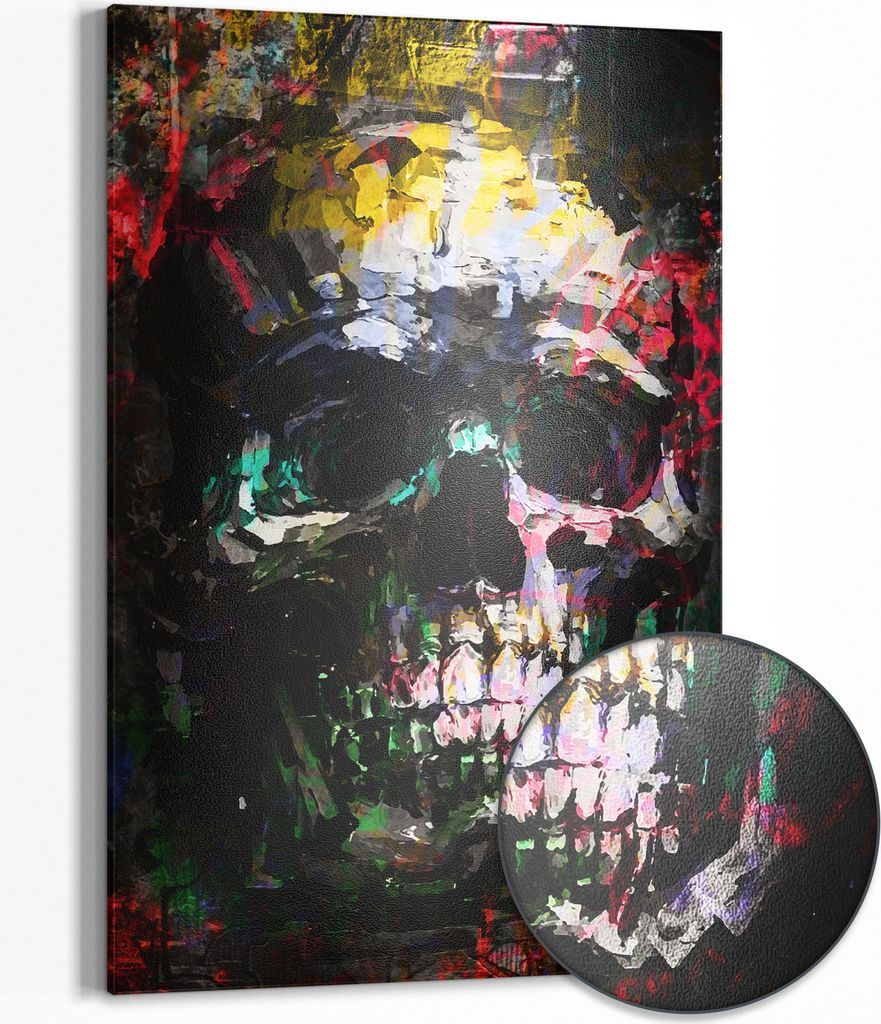 DEQOART Magnettafel Metall 40x60 cm 'Vergängliche Kunst' Whiteboard Pinnwand Büro