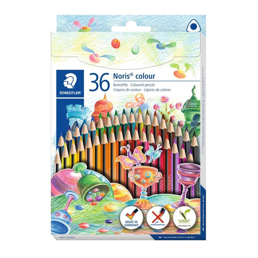 Staedtler - Noris Color Triangle Buntstifte, 36 Stück (187 CD36)