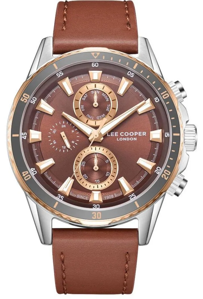 Montre analogique LC08004.551 - Boîtier en acier et bracelet bleu élégant
