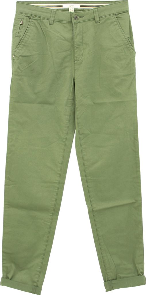 32986 Esprit, Chino Slim Medium Ri, Damen Jeans Hose, Twill Stretch, safarigrün, D 32 W 25 L 32