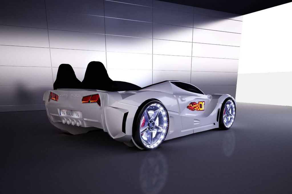 Autobett „Gts“ in Weiß