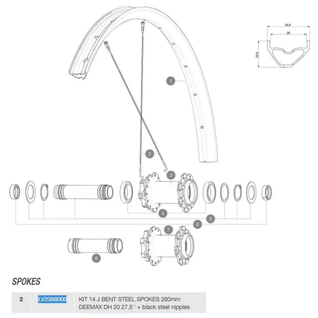 Rayon Mavic Deemax DH Noir 280 mm Courbé : Fini les Roues Voilées en DH