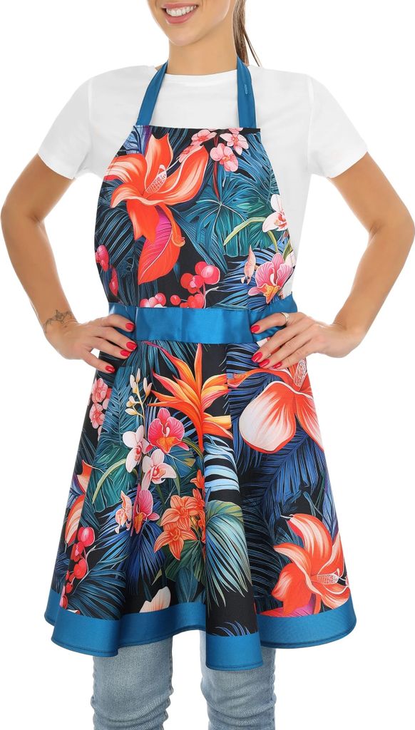 Schürzenkleid für Sie - NITLY PARADISE BLUE