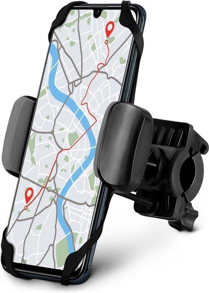 Fahrrad Telefonhalter - Lenkerhalter Smartphone - Navigation beim Fahrradfahren - 360 Grad Drehbar