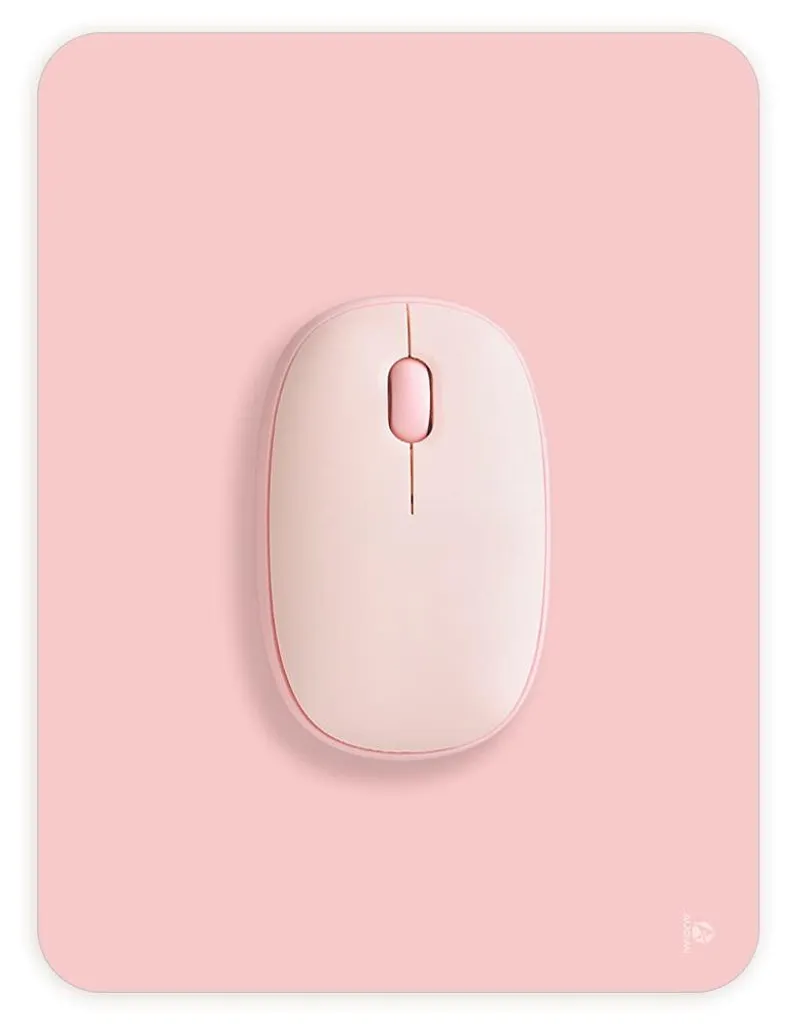 Petit tapis de souris 15x20 cm rose pour souris sans fil et PC portable
