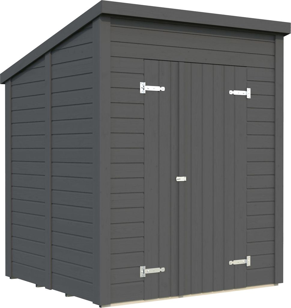 Palmako Gerätehaus Leif 3,0 m² - 16 mm dunkelgrau lackiert