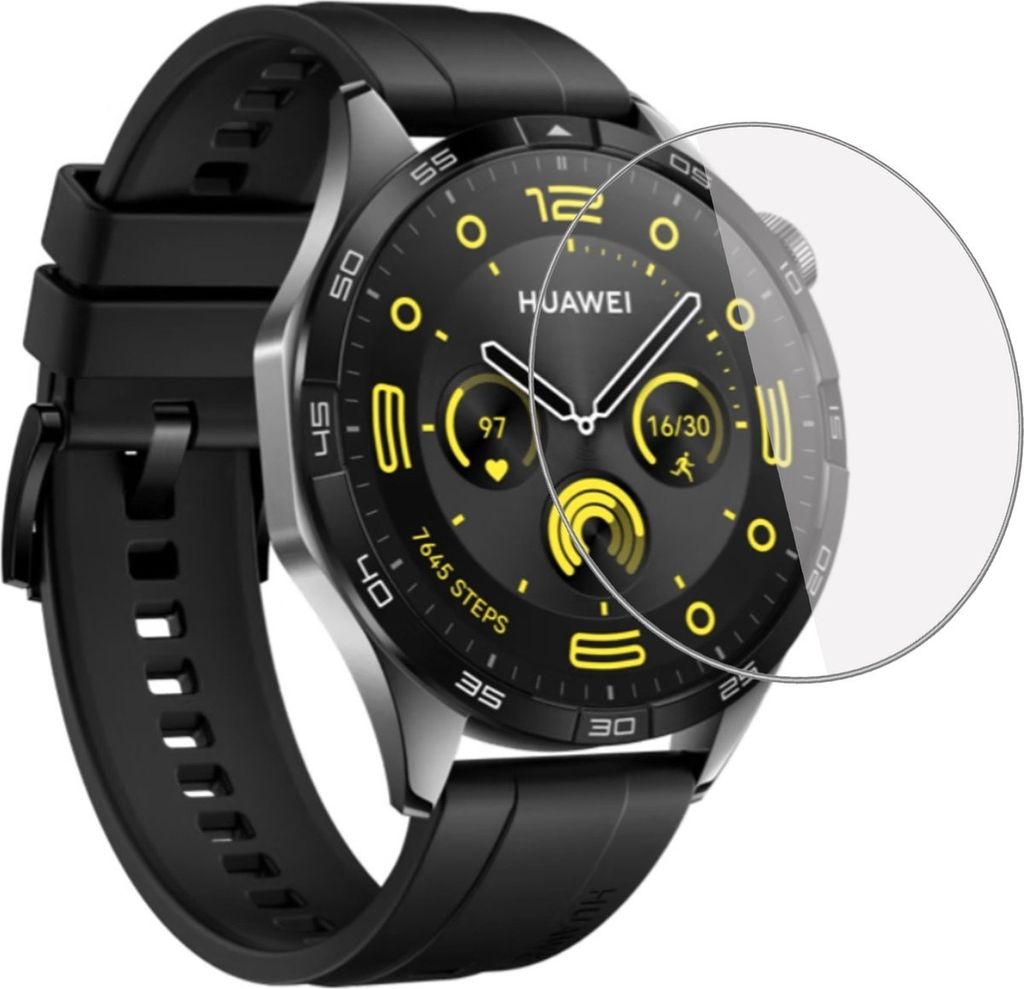 Strap-it Glas-Displayschutzfolie - geeignet für Huawei Watch GT 4 (46 mm) - Schutzglasplatte (transparent)