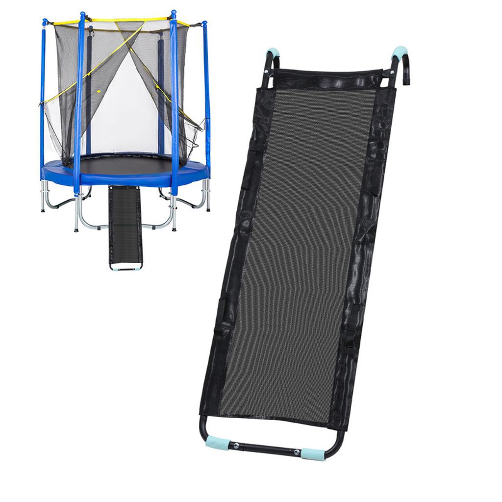 Trampolinleiter 150cm UV-beständig flexibel montierbar Sicherheitsleiter Einstiegsleiter, Länge:150cm,Trampolin-Zubehör,Einstiegsleiter für Gar...