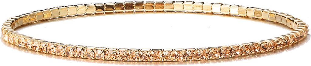 Mehrfarbiges Strass-Armband für Damen, Kristall-Tennisarmband, Perlen, Stretch-Strang, gestapeltes Armband, modische Geschenke