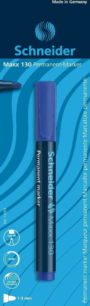Permanentmarker Maxx 130 1-3 mm blau Blisterkarte Packung mit 10 Stück