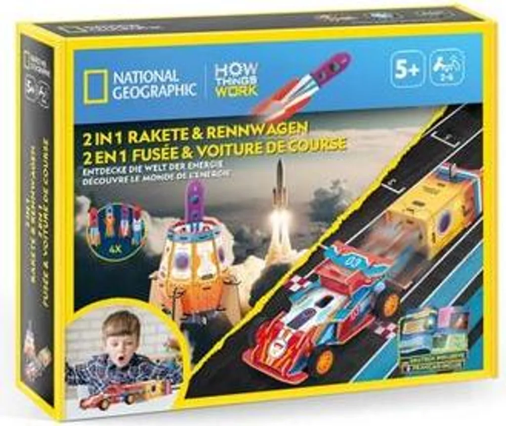 Jouet 2-en-1 Fusée et Voiture de course transformable pour enfant